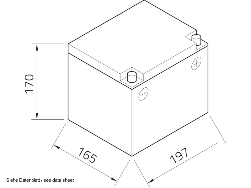 intAct AGM Batterie | 12V 50Ah | extra zyklenfest