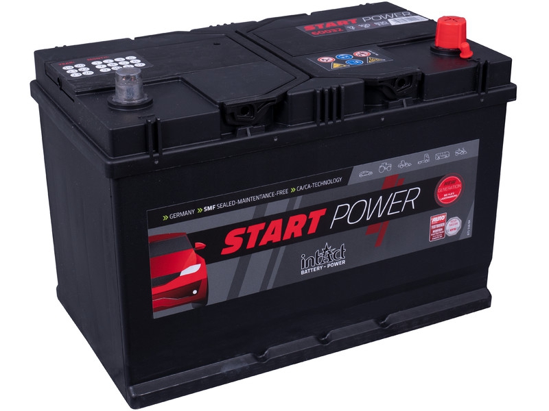 intAct Start-Power 60032GUG, Autobatterie 12V 100Ah 830A