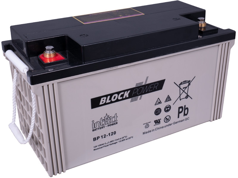 intAct Block-Power BP12-120 AGM Versorgungsbatterie 12V 120Ah