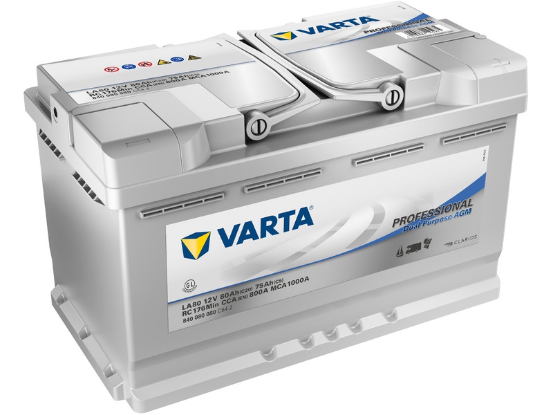 Varta LA80 Professional Dual Purpose AGM Batterie