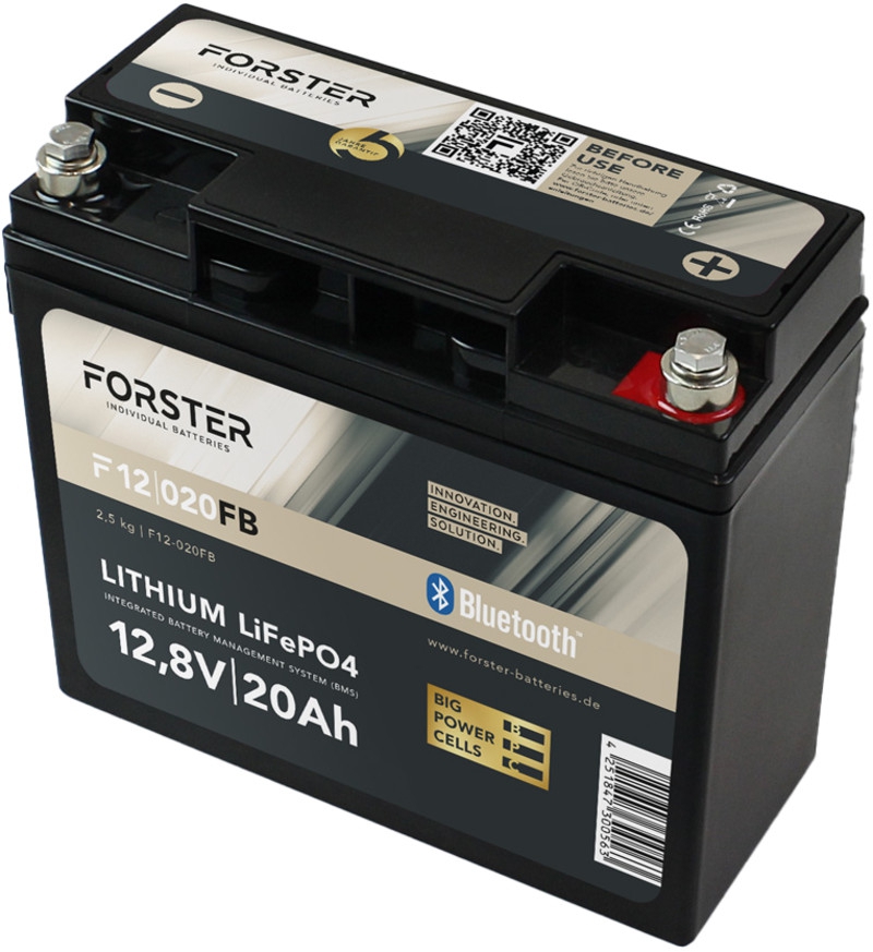 Forster Fishing F12-020FB Lithium Versorgungsbatterie