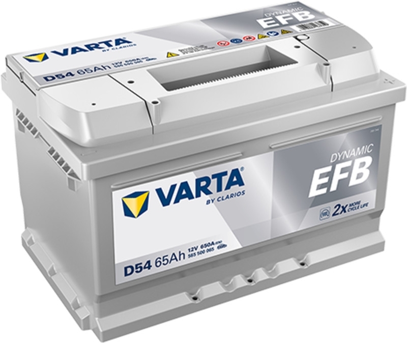 Varta D54 - EFB Start-Stop Batterie | 12V 65Ah 650A