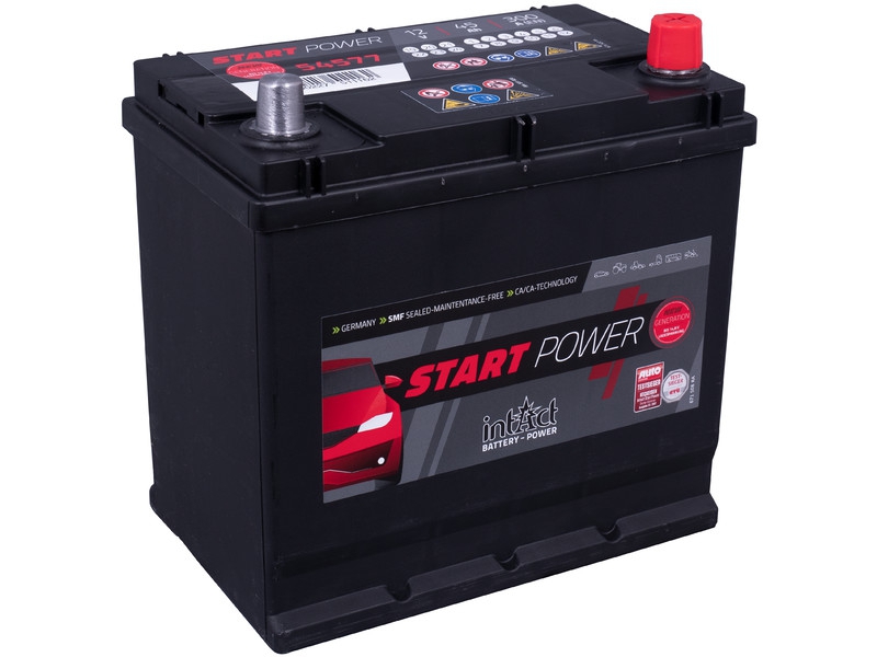 intAct Start-Power 54577GUG, Autobatterie 12V 45Ah 300A