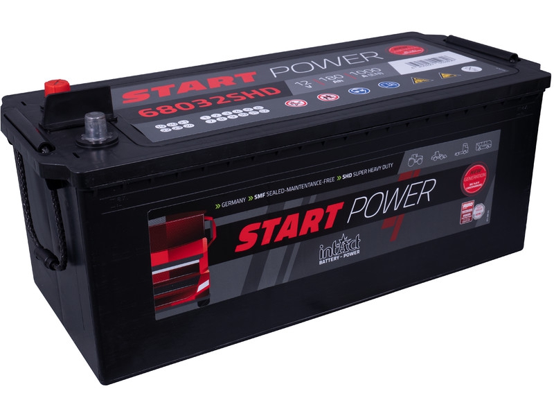 intAct Start-Power 68032SHDGUG, LKW Starterbatterie 12V 180Ah 1000A