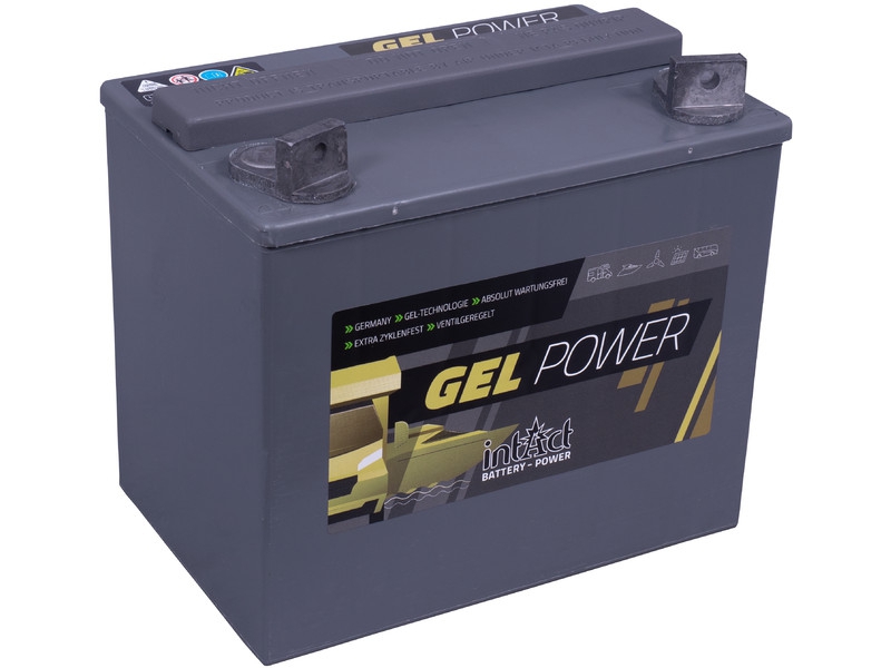 intAct GEL-30, Gelbatterie 12V 25Ah, für Antriebs- und Versorgungsanwendungen