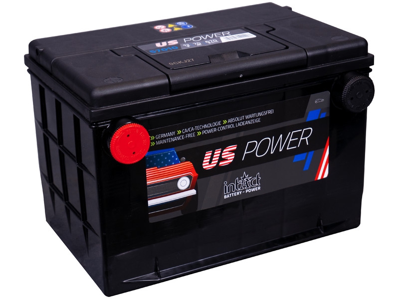 intAct US-Power 57010GUG, Autobatterie 12V 70Ah 670A
