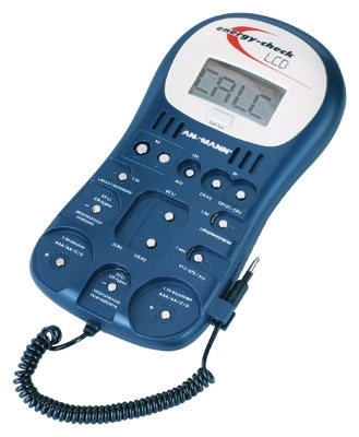 Testgerät mit LCD-Display für Akkus und Knopfzellen