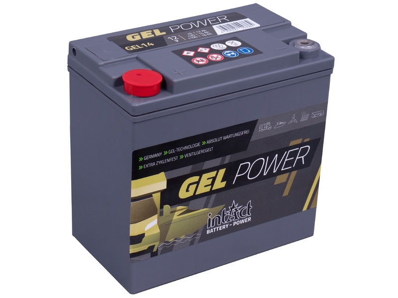 intAct GEL-14, Gelbatterie 12V 12Ah, für Antriebs- und Versorgungsanwendungen