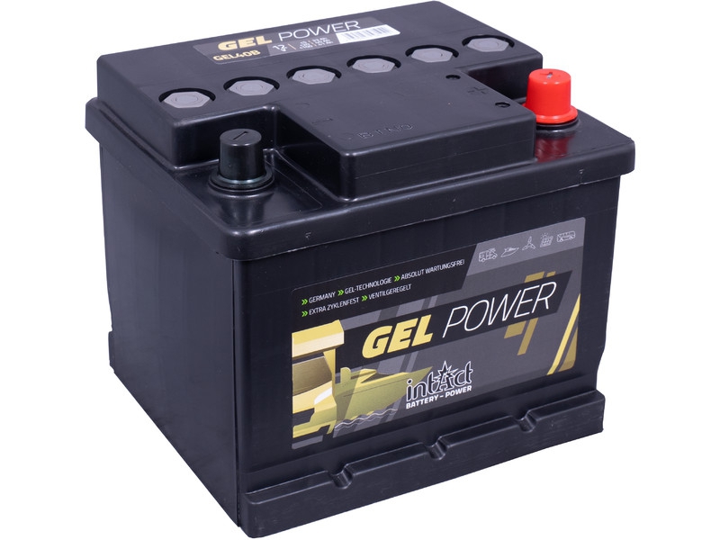 intAct GEL-40B, Gelbatterie 12V 33Ah, für Antriebs- und Versorgungsanwendungen