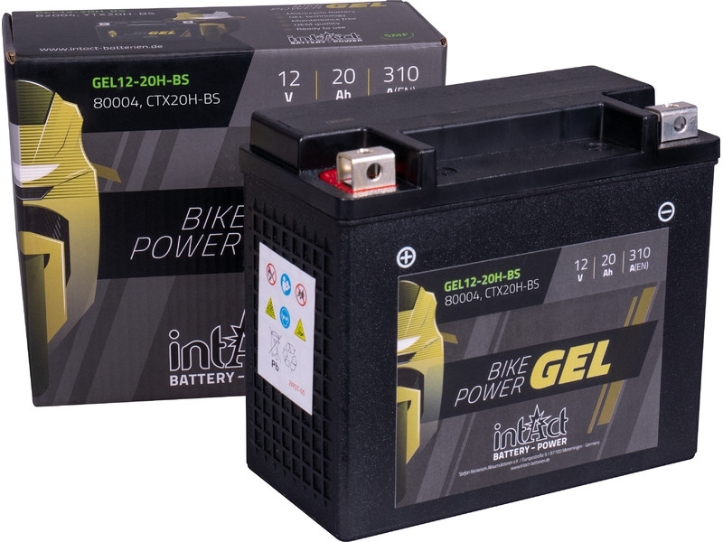 GEL12-20H-BS - Gel Motorradbatterie | YTX20H-BS | 12V 20Ah 310A