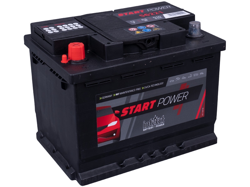 intAct Start-Power 56221GUG, Autobatterie 12V 62Ah 510A