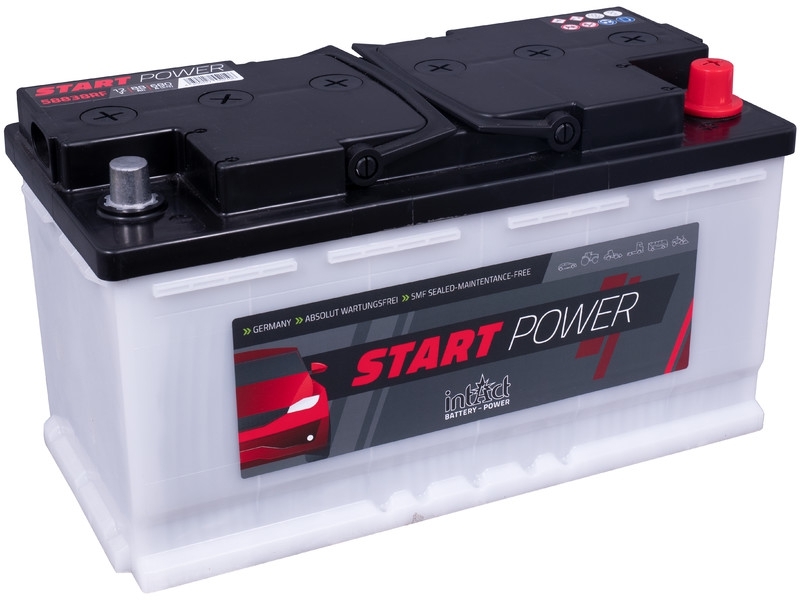 intAct Start-Power 58838RFGUG, rüttelfeste Autobatterie 12V 88Ah 680A