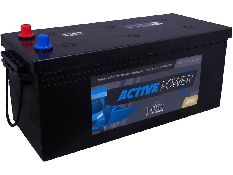 intAct Active-Power AP-GEL-150, Gel Versorgungsbatterie 12V 170Ah für Camping, Marine, Solar, usw.