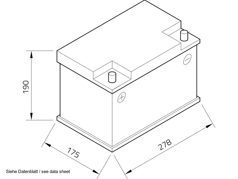 EB741 - Autobatterie | 12V 74Ah 680A | für Standard-PKW