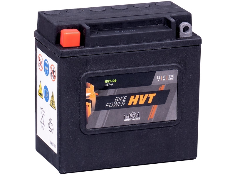 intAct HVT-09 (YB7-A,66006-70), Motorradbatterie 12V 8Ah