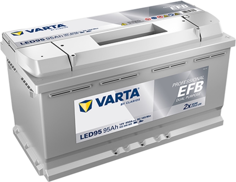 Varta LED95 - EFB Batterie | 12V 95Ah 850A | Dual Purpose