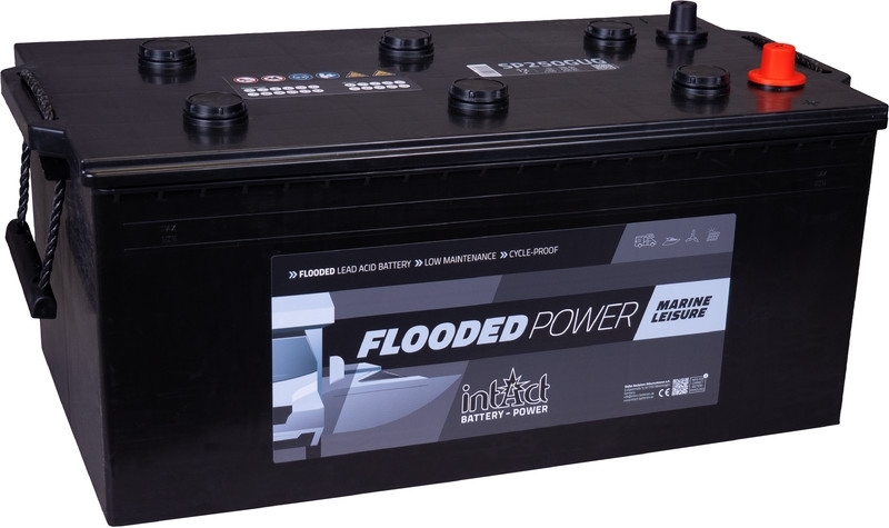 intAct Versorgerbatterie | 12V 250Ah | Solarbatterie & Wohnmobilbatterie