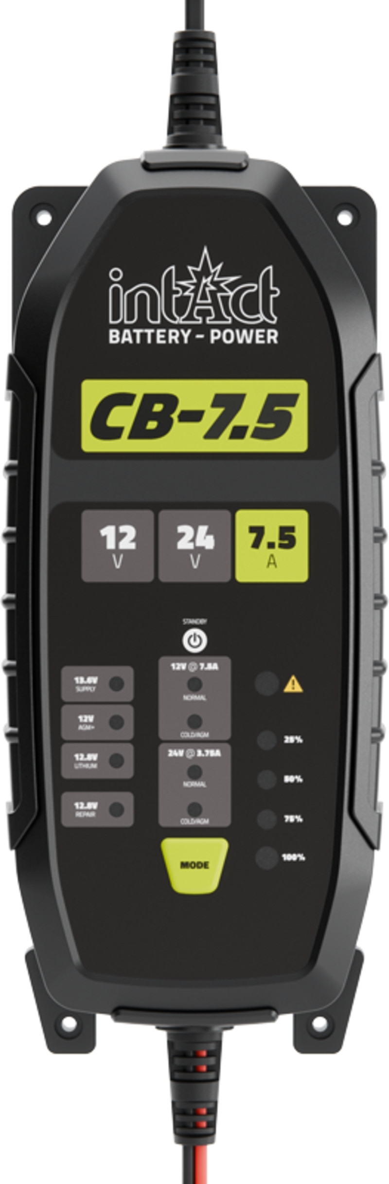 CB-7.5 - Batterieladegerät für 6V & 12V | für Bleibatterien und Lithium-Batterien