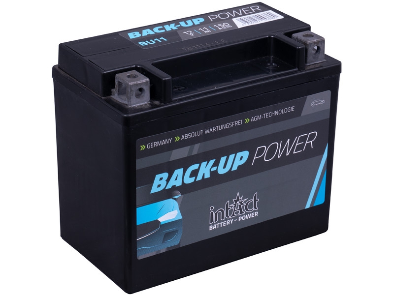 intAct AGM Zusatzbatterie BackUp-Power BU11