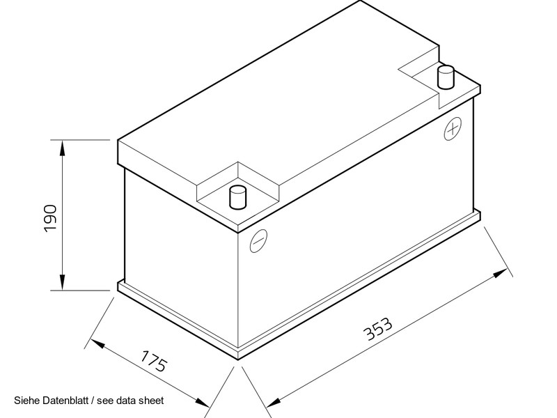 intAct Autobatterie 12V 90Ah 720A, 30% mehr Startleistung