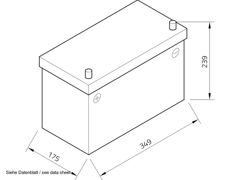 Exide ER550 - Versorgungsbatterie | 12V 115Ah 760A | für Camping und Marine