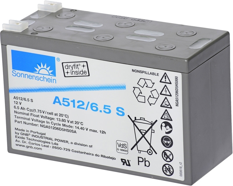Exide Sonnenschein A512-6.5S Gel Versorgungsbatterie