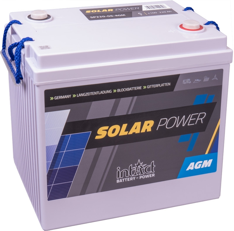 intAct Solar-Power SP220-06 AGM Solarbatterie 6V 185Ah