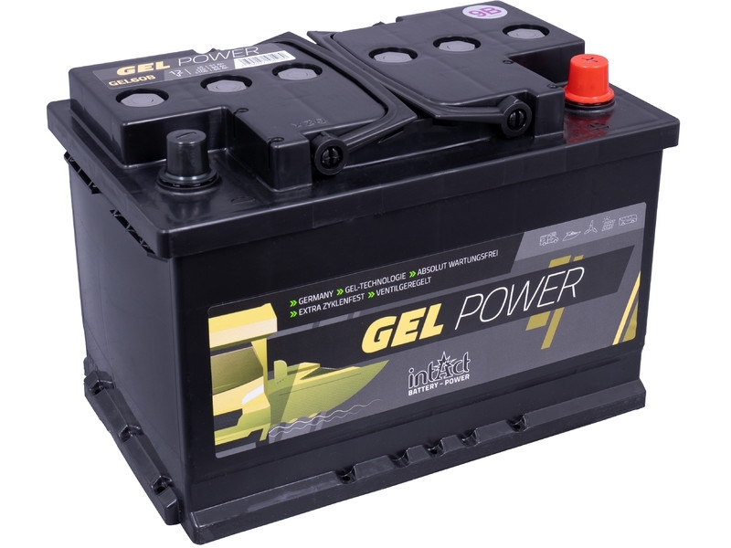 intAct GEL-60B, Gelbatterie 12V 51Ah, für Antriebs- und Versorgungsanwendungen