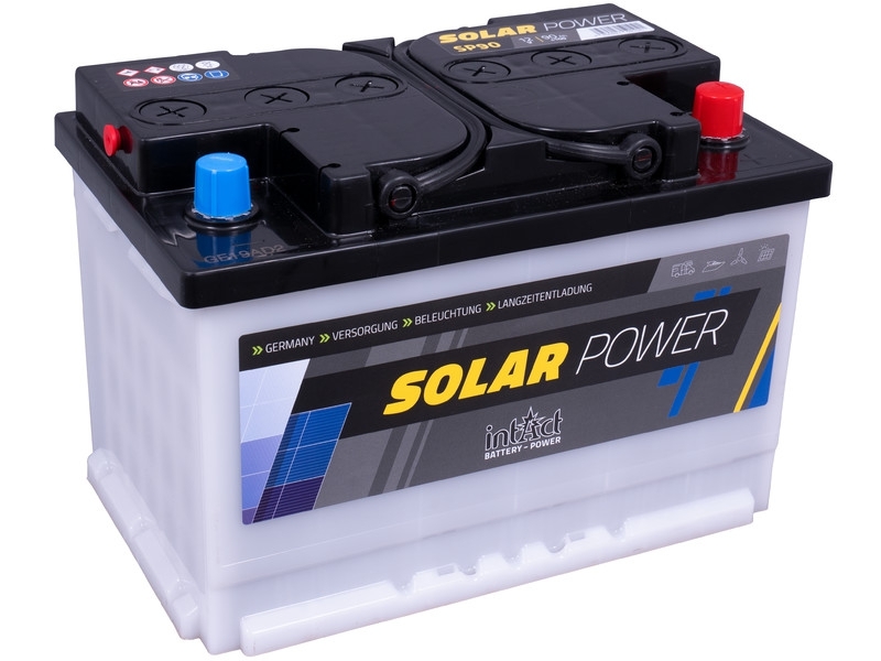 intAct Solar-Power SP90GUG, Solarbatterie 12V 90Ah