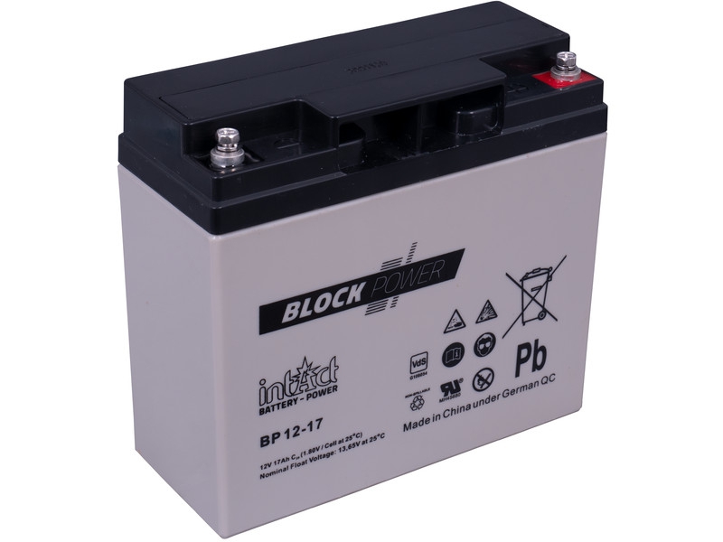 intAct AGM Blockbatterie BP12-17