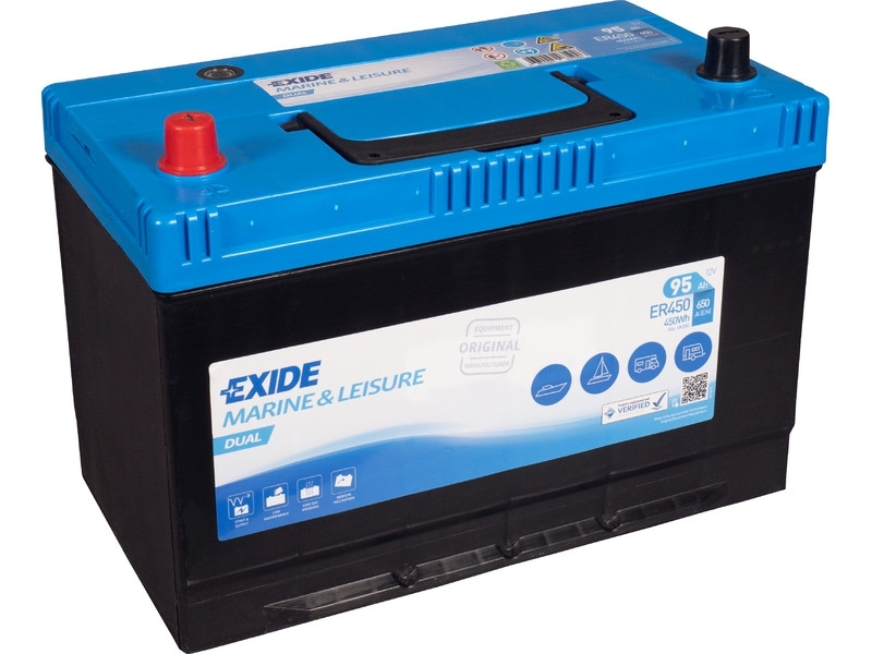 Exide Dual Flooded ER450 Dual-Purpose Batterie