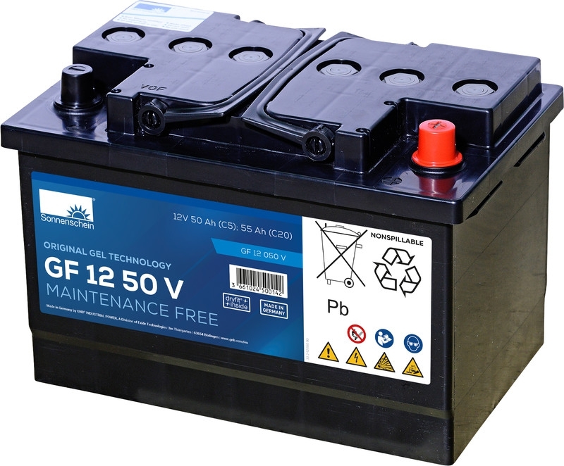 GF12050V - Gel Antriebsbatterie | 12V 51Ah | 450 Zyklen